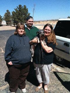 Benji's family drove all the way from Phoenix to El Paso to pick him up. I flew him from Dallas to El Paso. This family had lost Benji in the process of moving from Dallas to Phoenix. They searched all over for him, and when MSRNT rescued him from a shelter, about to be put down, they found him on PetFinder. This was a joyous reunion. IMG_0406.JPG